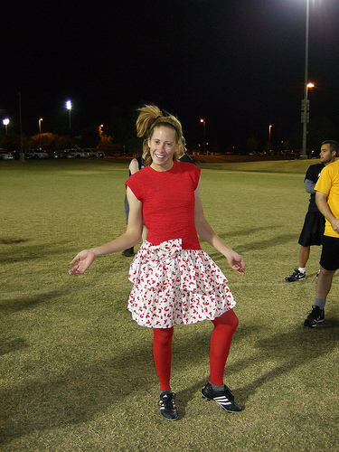 Ultimate player in a Halloween costume