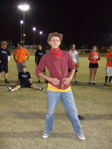 Ultimate player dressed in a Halloween costume