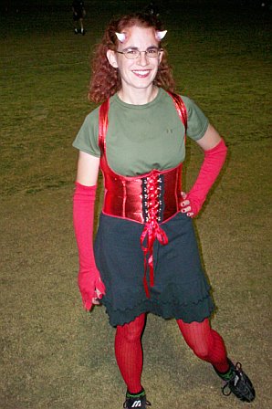 Katherine in costume